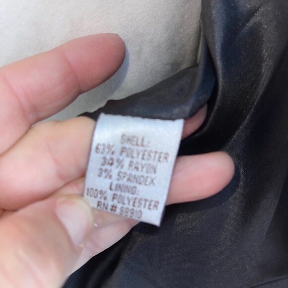 Walter Baker Double Breasted Blazer Womens Size 8 Vintage 90s Y2K Stripe Spandex - Picture 5 of 10